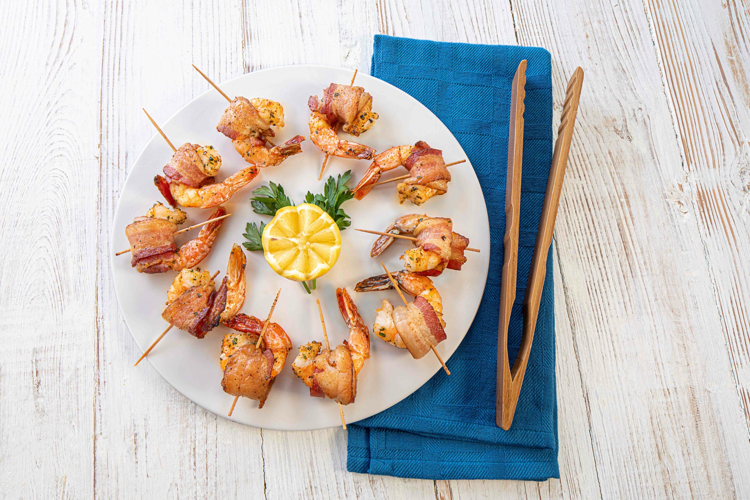Lombardi’s Bacon-Wrapped Shrimp